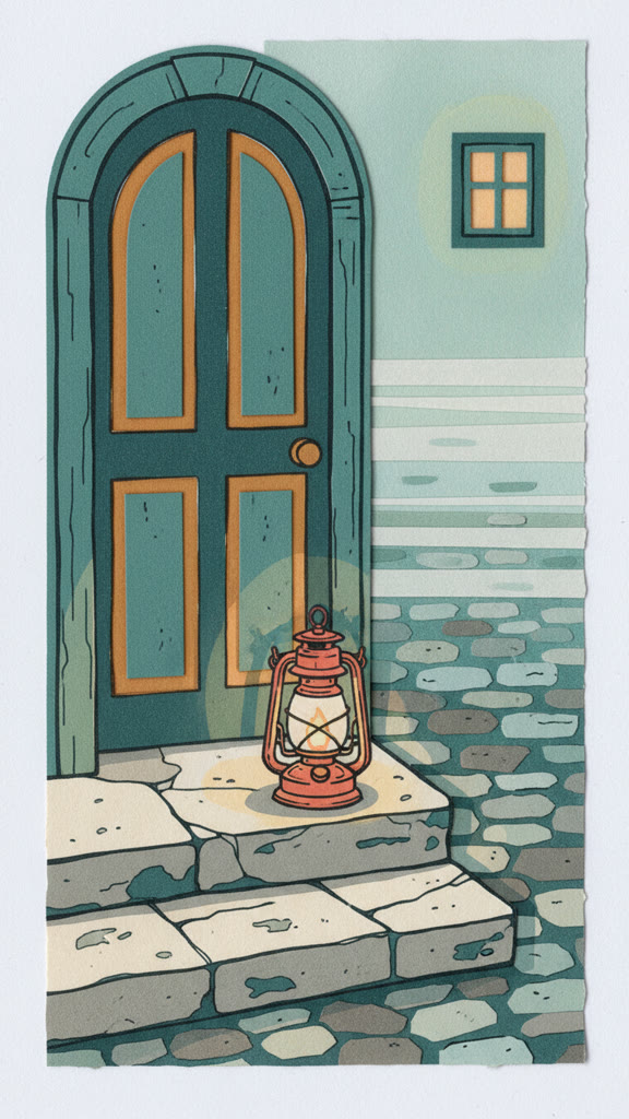 Paper cut visual style used in the creator tools workflow